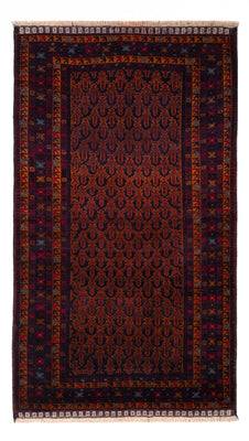 Alfombra de pasillo Alfombra Belutsch - 200 x 114 cm - rojo oscuro
