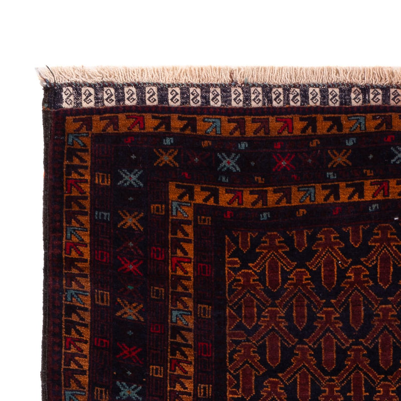Alfombra de pasillo Alfombra Belutsch - 200 x 114 cm - rojo oscuro