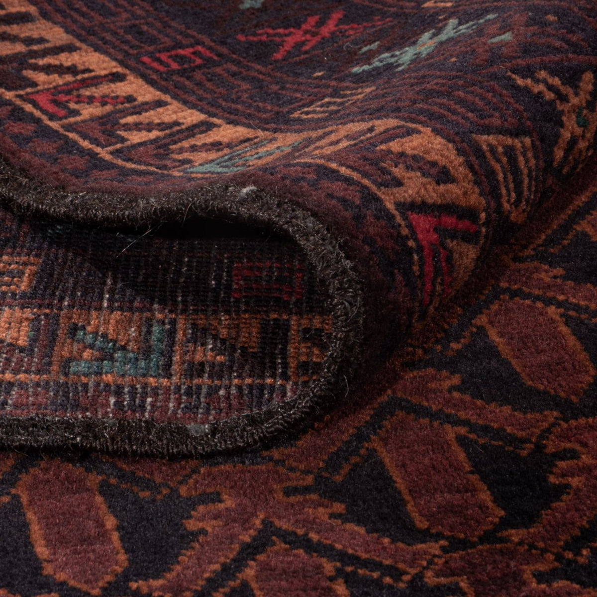 Alfombra de pasillo Alfombra Belutsch - 200 x 114 cm - rojo oscuro