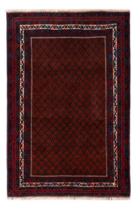 Alfombra Belutsch - 188 x 123 cm - rojo oscuro