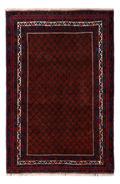 Alfombra Belutsch 123x188cm - Alfombra oriental - rojo oscuro