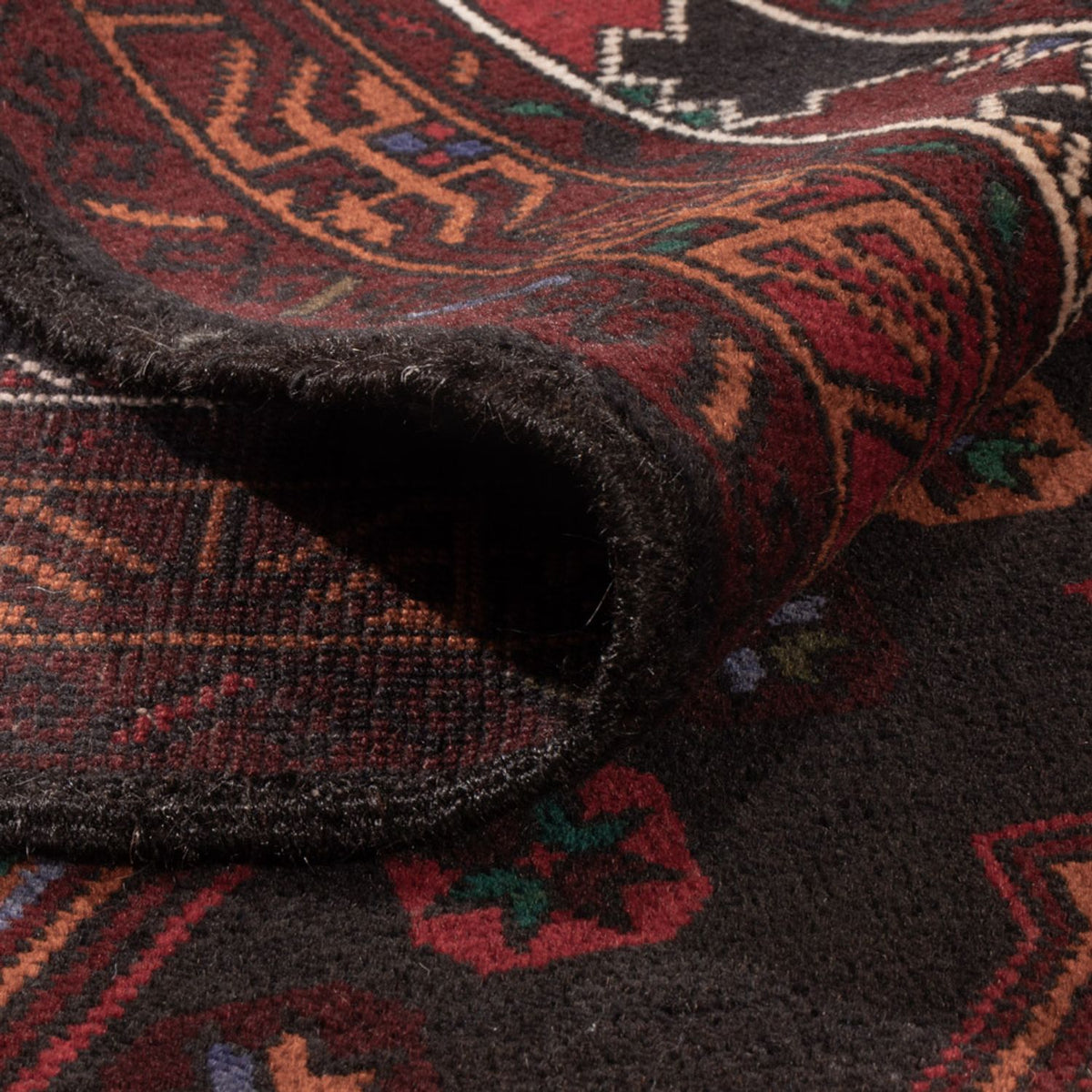 Alfombra Belutsch - 183 x 123 cm - rojo oscuro