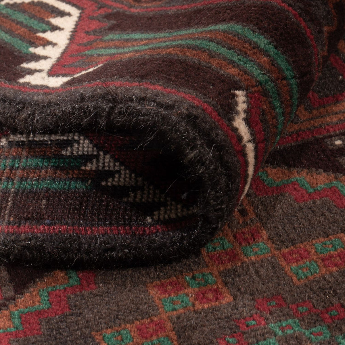 Alfombra Belutsch - 183 x 114 cm - rojo oscuro