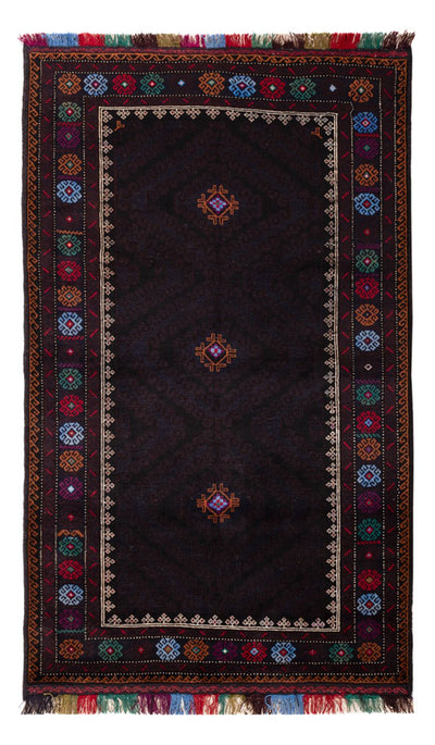 Alfombra Belutsch 116x195cm - Alfombra oriental - azul oscuro