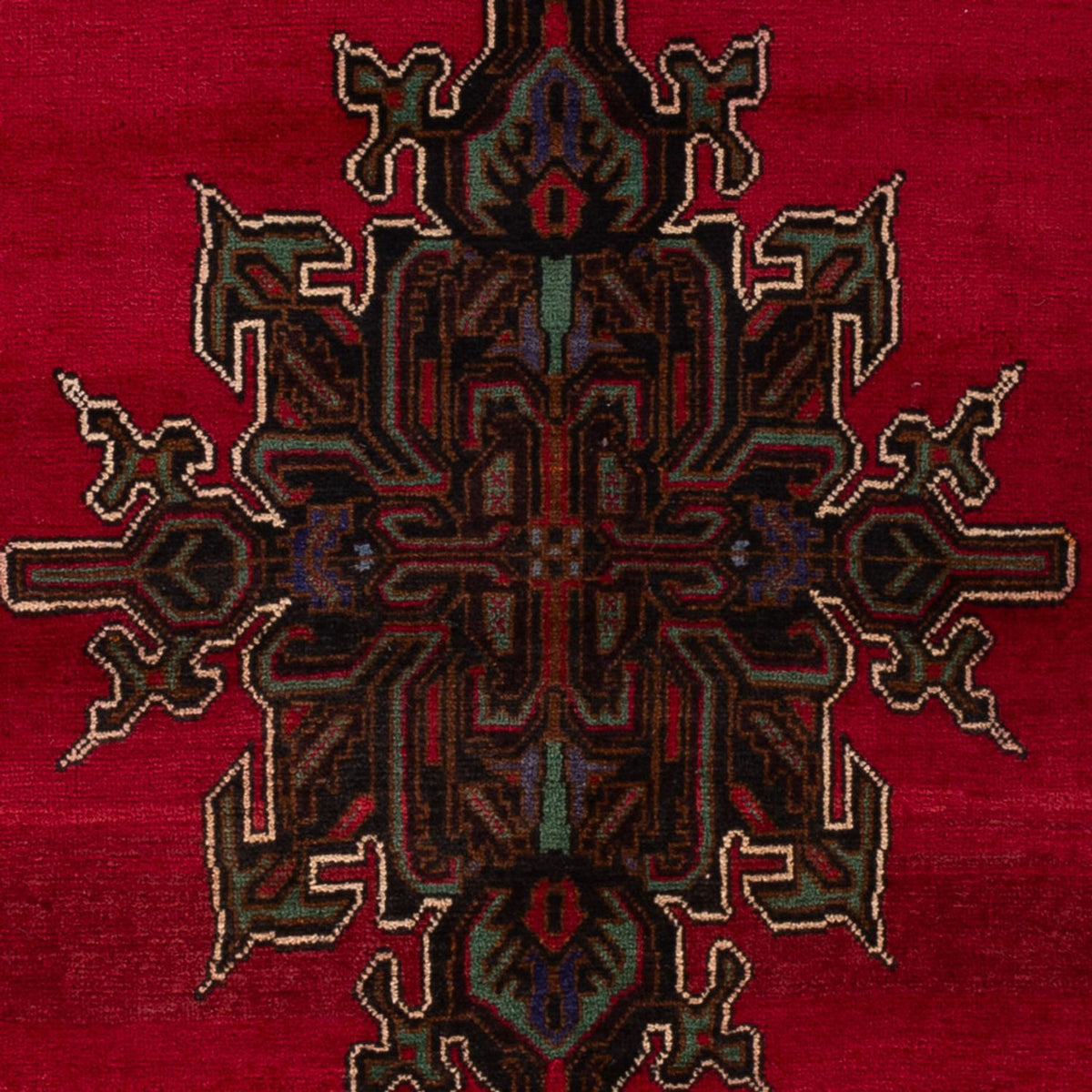 Alfombra Belutsch - 215 x 116 cm - rojo