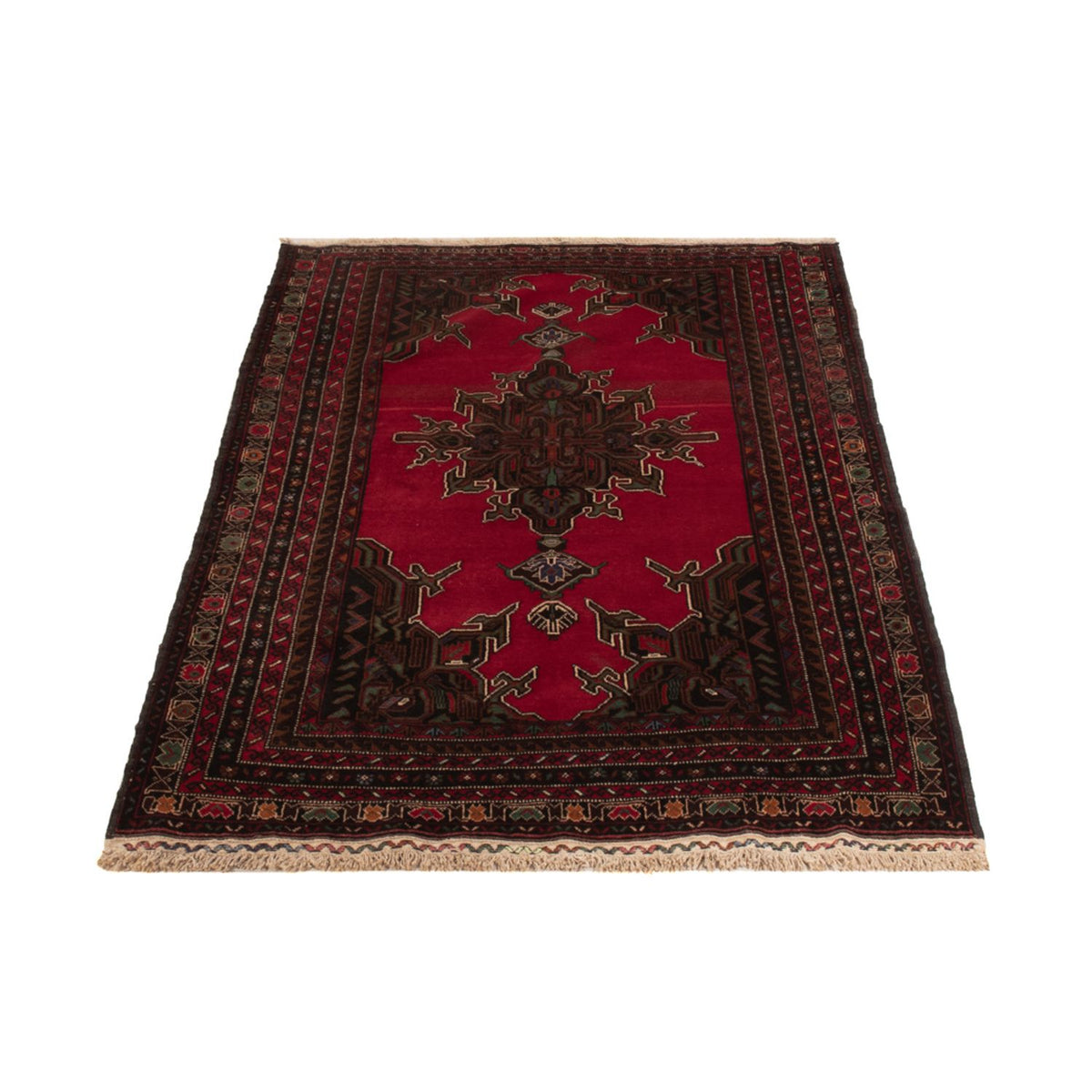 Alfombra Belutsch - 215 x 116 cm - rojo