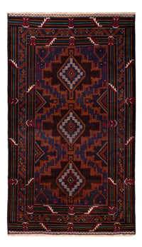 Alfombra Belutsch - 208 x 119 cm - rojo oscuro