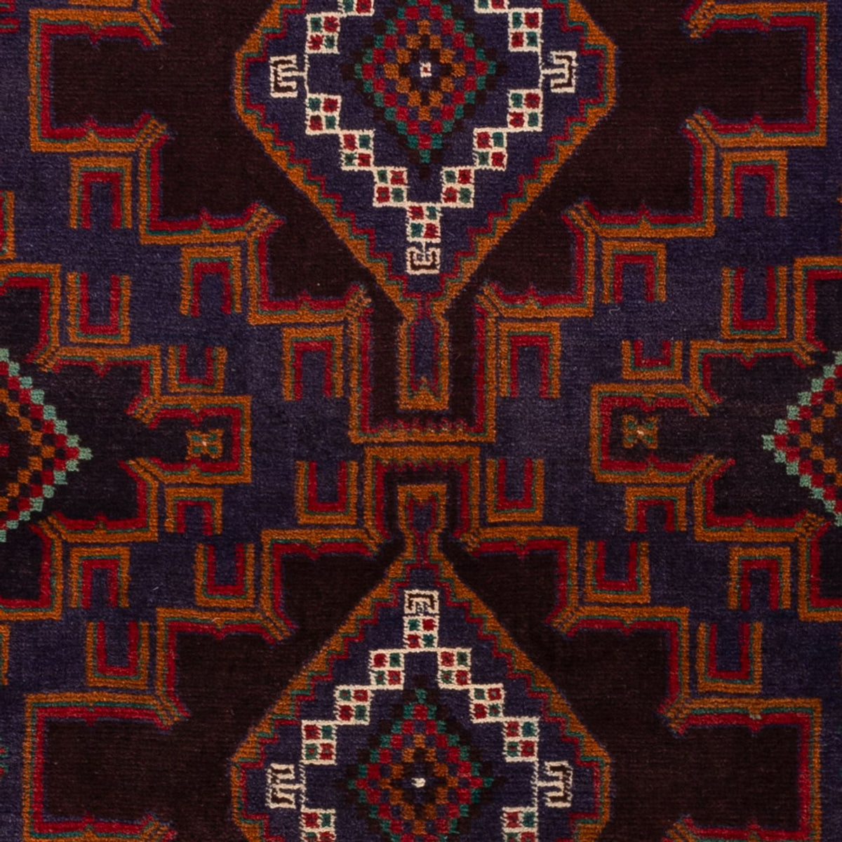 Alfombra Belutsch - 208 x 119 cm - rojo oscuro