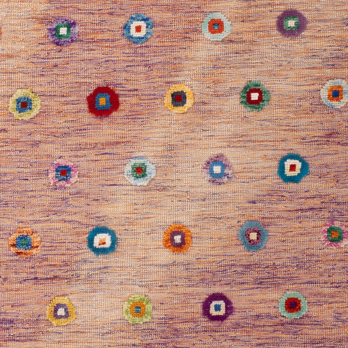 Alfombra Kelim - Splash - 298 x 215 cm - rosa