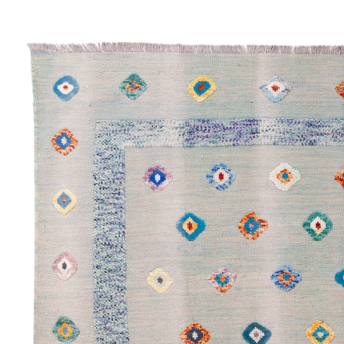 Alfombra Kelim - Splash - 298 x 207 cm - multicolor