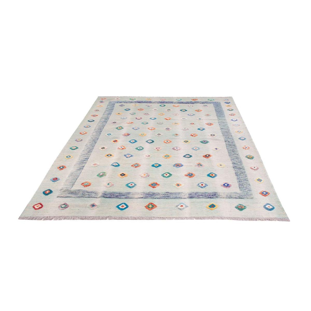 Alfombra Kelim - Splash - 298 x 207 cm - multicolor