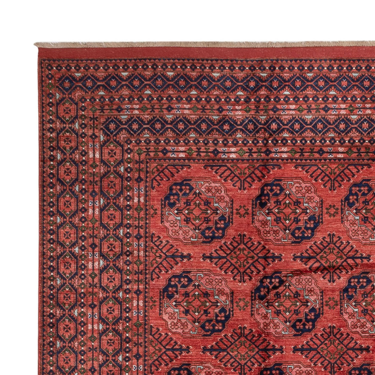 Alfombra afgana - Bukhara - 404 x 351 cm - rojo