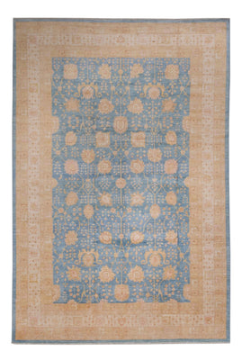 Alfombra Ziegler - 441 x 306 cm - azul claro