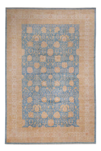 Alfombra Ziegler - 441 x 306 cm - azul claro