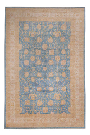 Alfombra Ziegler - 441 x 306 cm - azul claro