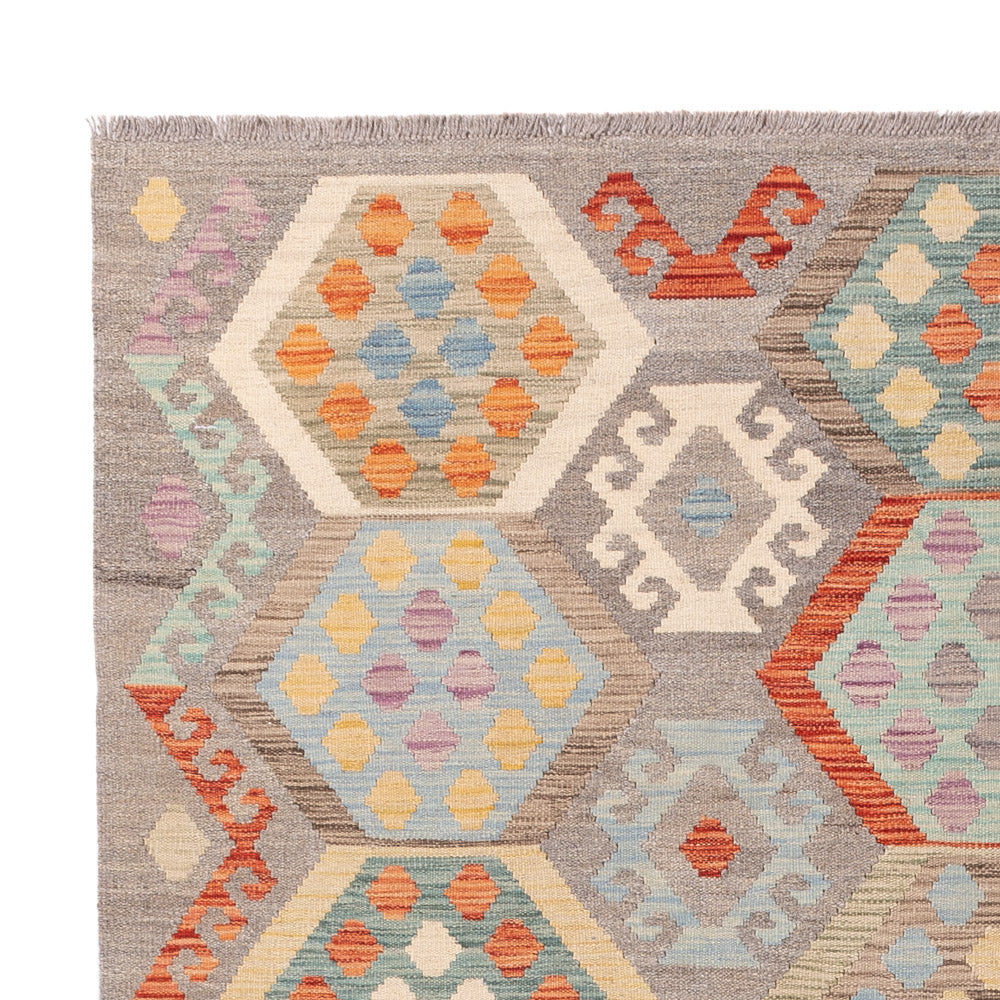 Kelim Teppich - Splash - 246 x 178 cm - bunt