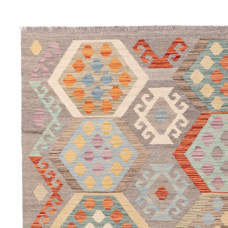 Kelim Teppich - Splash - 246 x 178 cm - bunt