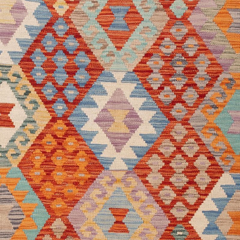 Kelim Teppich - Splash - 200 x 154 cm - bunt