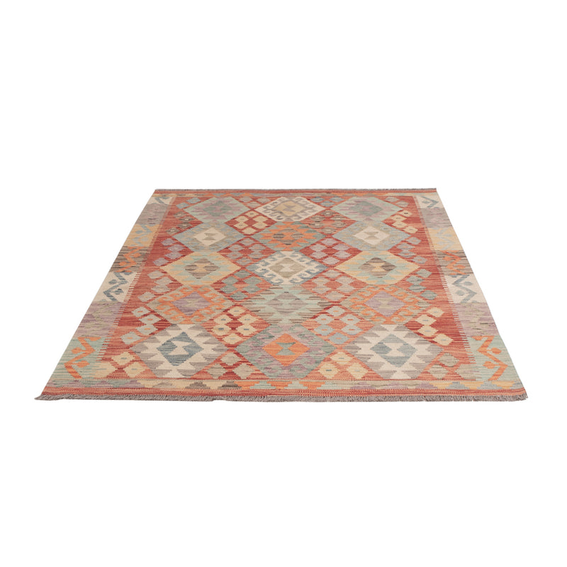 Kelim Teppich - Splash - 194 x 147 cm - bunt