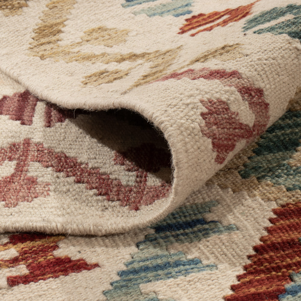 Kelim Teppich - Splash - 195 x 157 cm - bunt