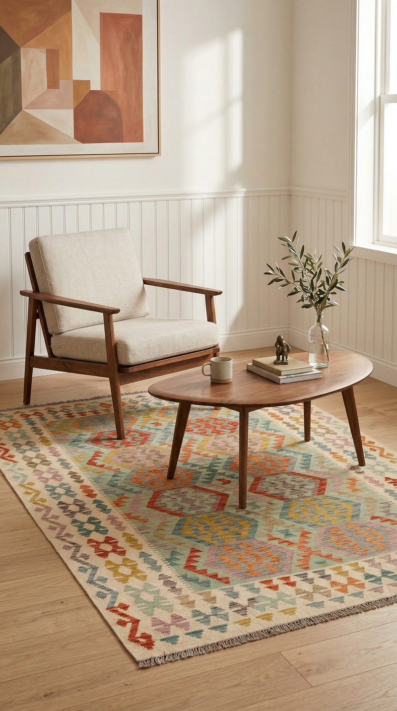 Kilim Maimene Alfombra 240x170cm - Alfombra de lana