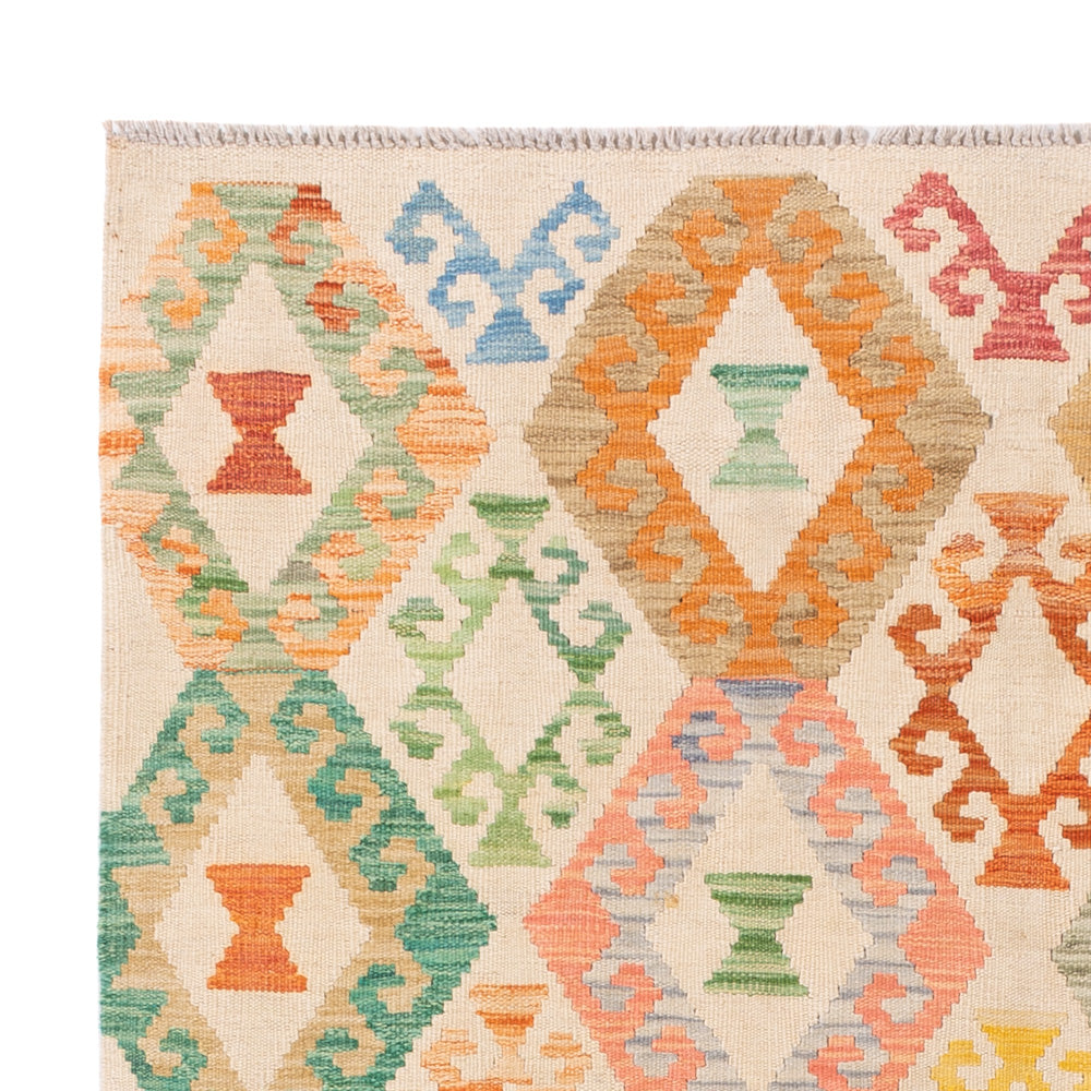 Kelim Teppich - Splash - 198 x 149 cm - bunt