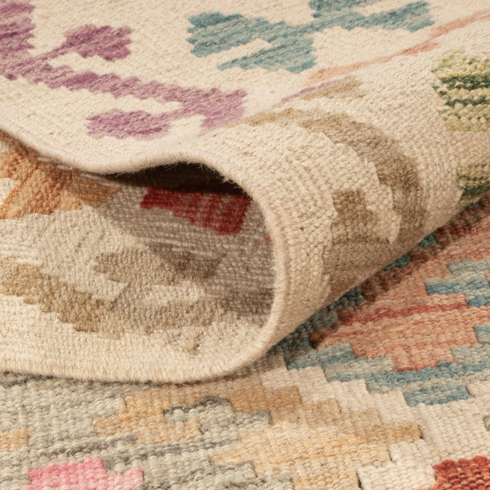 Kelim Teppich - Splash - 196 x 148 cm - bunt