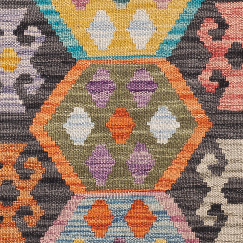 Kelim Teppich - Splash - 151 x 104 cm - bunt