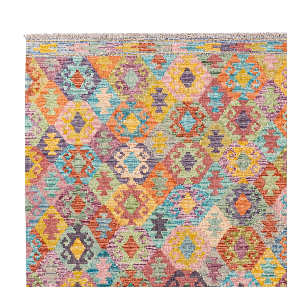 Kelim Teppich - Splash - 246 x 188 cm - bunt