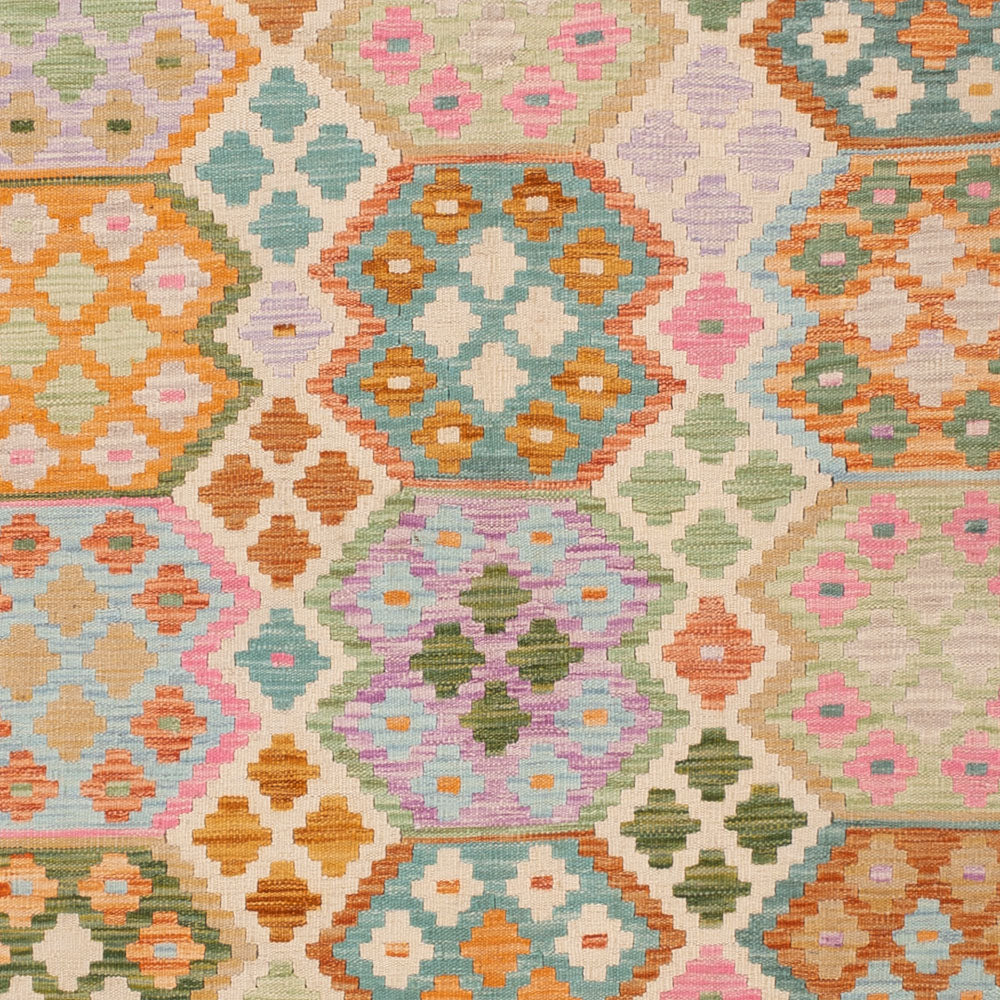 Kelim Teppich - Splash - 245 x 184 cm - bunt