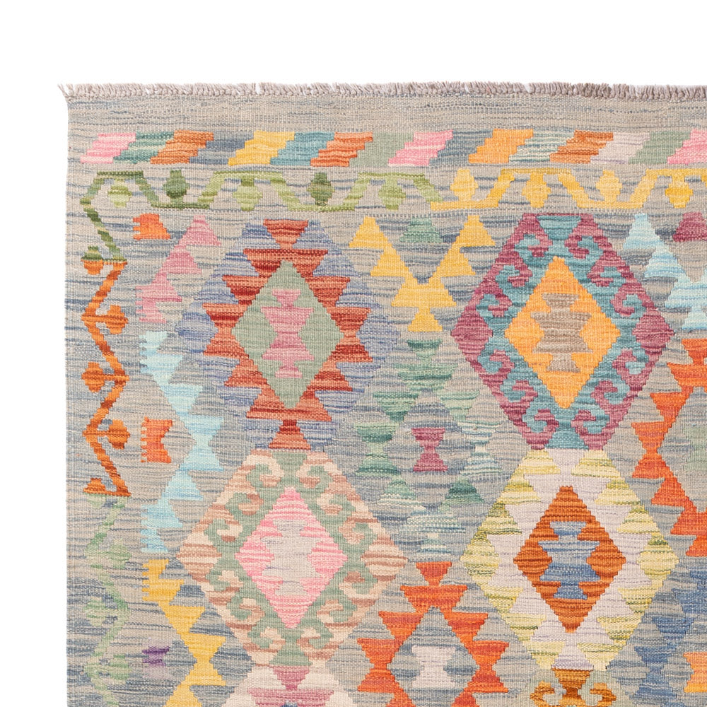 Kelim Teppich - Splash - 248 x 172 cm - bunt