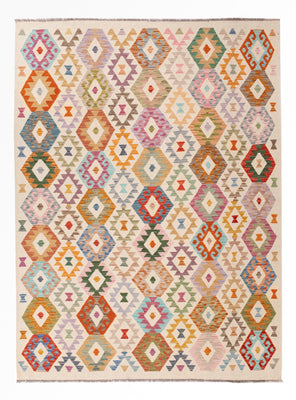 Kelim Teppich - Splash - 241 x 178 cm - bunt