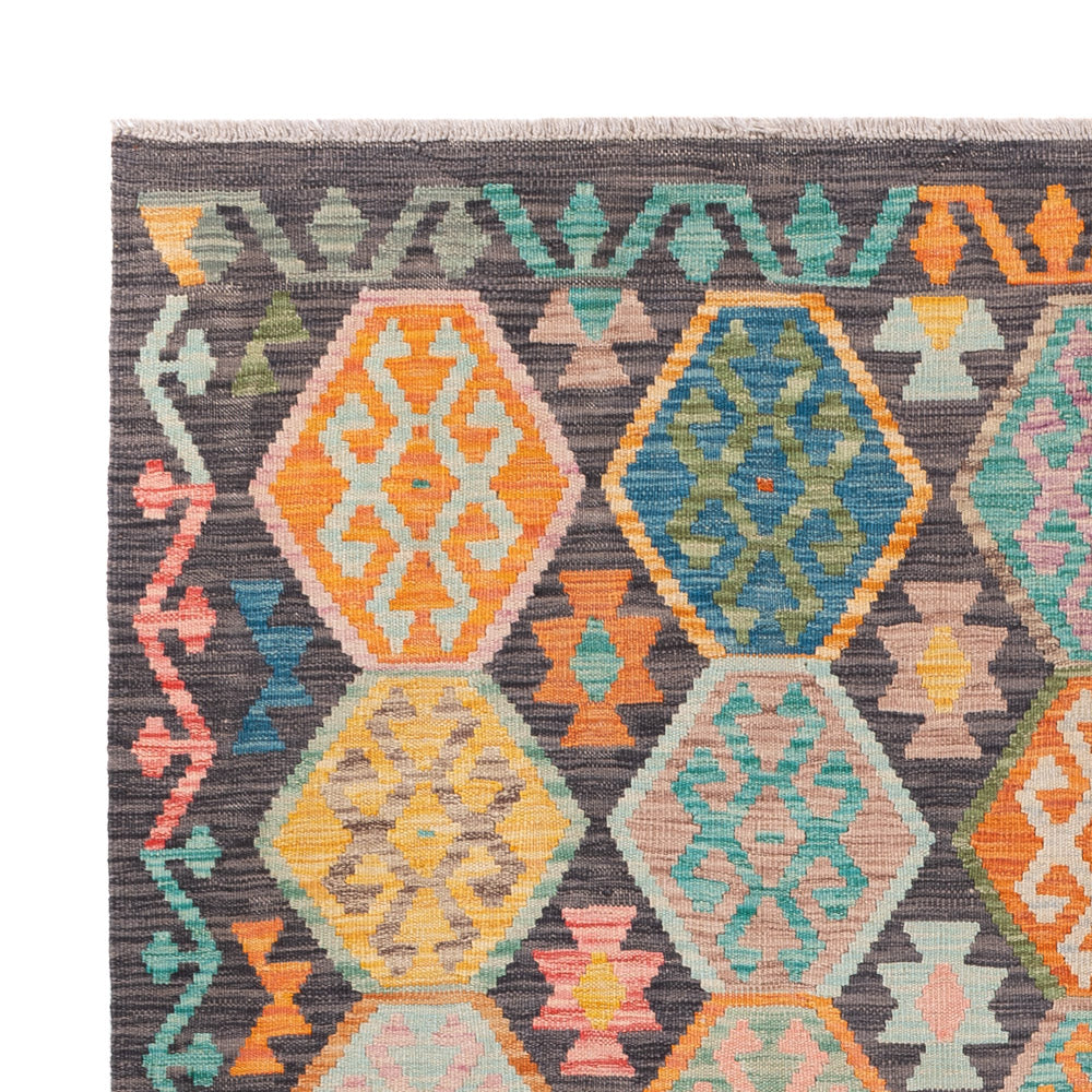 Kelim Teppich - Splash - 232 x 175 cm - bunt