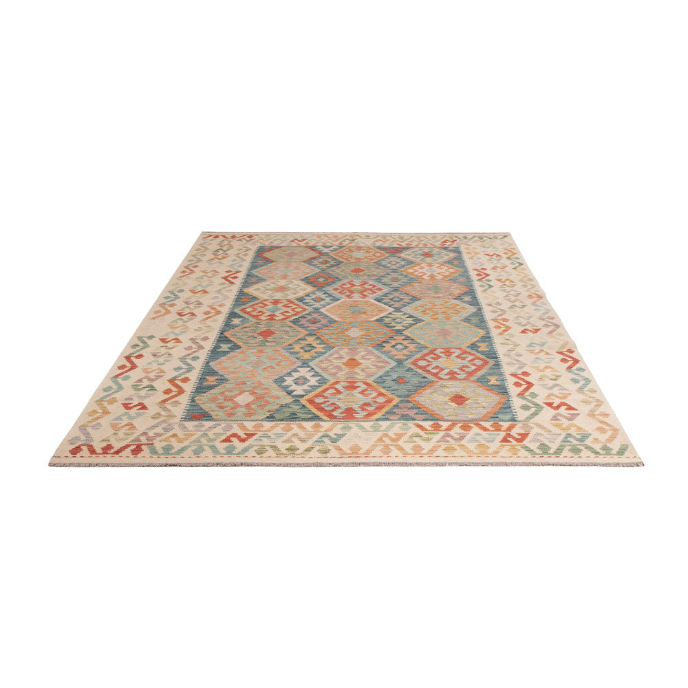 Kelim Teppich - Splash - 249 x 175 cm - bunt