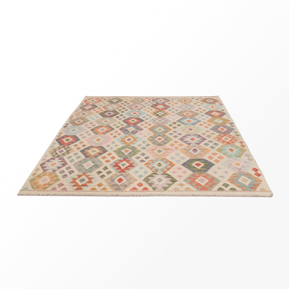Kelim Teppich - Splash - 241 x 180 cm - bunt