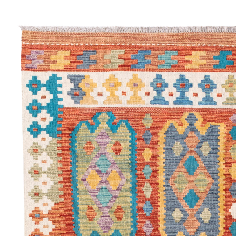 Kelim Teppich - Splash - 200 x 154 cm - bunt