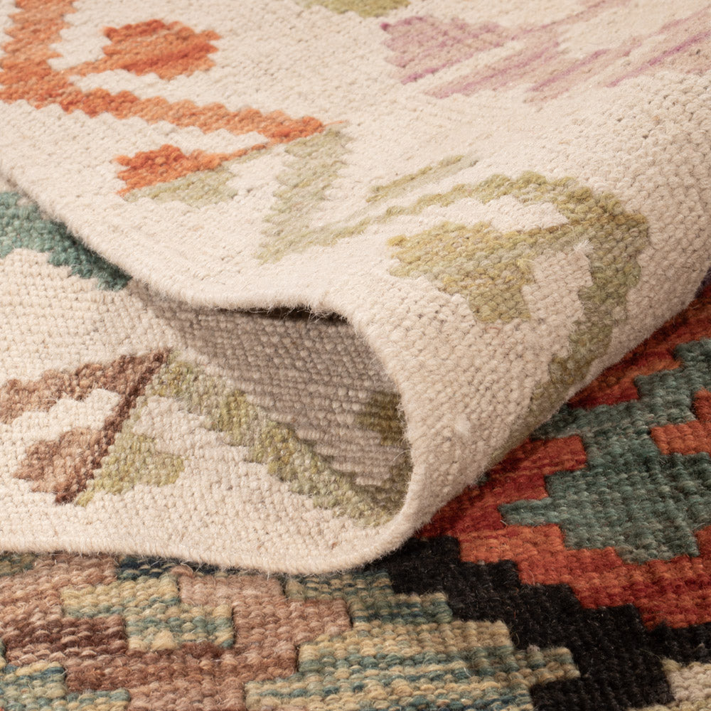 Kelim Teppich - Splash - 252 x 187 cm - bunt