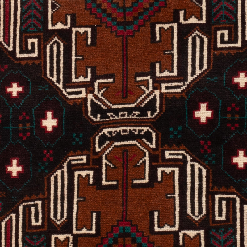 Belutsch Teppich - 140 x 90 cm - mehrfarbig