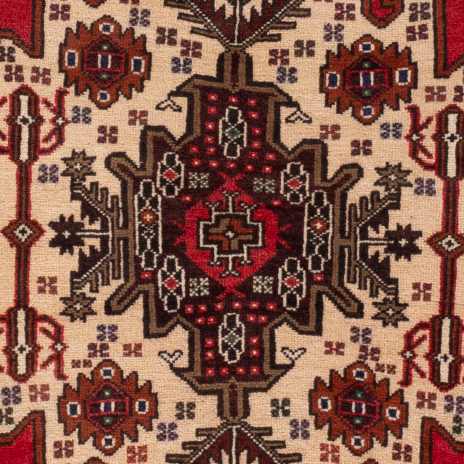 Belutsch Teppich - 140 x 90 cm - rot