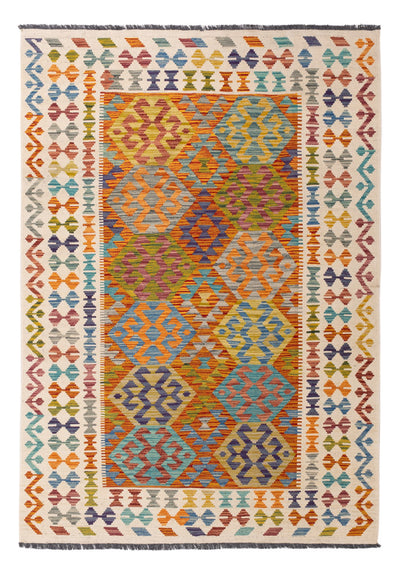 Kilim Maimana Alfombra 144x200cm - Alfombra de lana