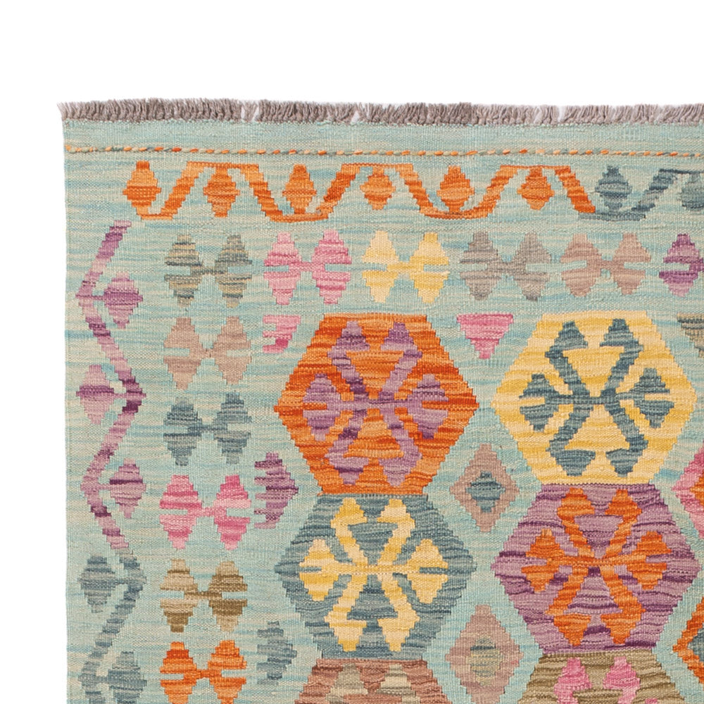 Kelim Teppich - Splash - 205 x 156 cm - bunt