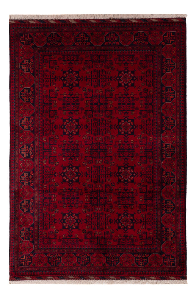 Afghan Teppich - Royal - 146 x 100 cm - rot