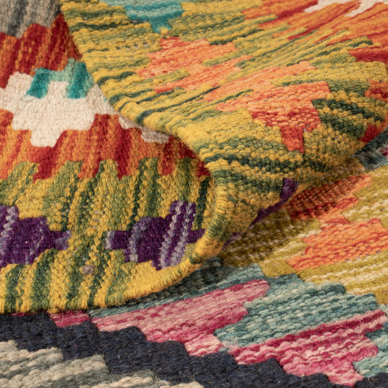 Kelim Teppich - Splash - 143 x 101 cm - bunt