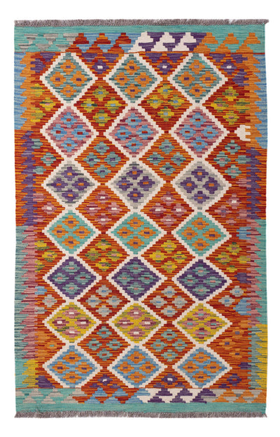 Kilim Maimana Alfombra 100x150cm - Alfombra de lana
