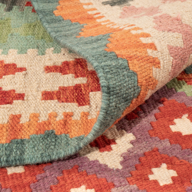 Kelim Teppich - Splash - 147 x 104 cm - bunt