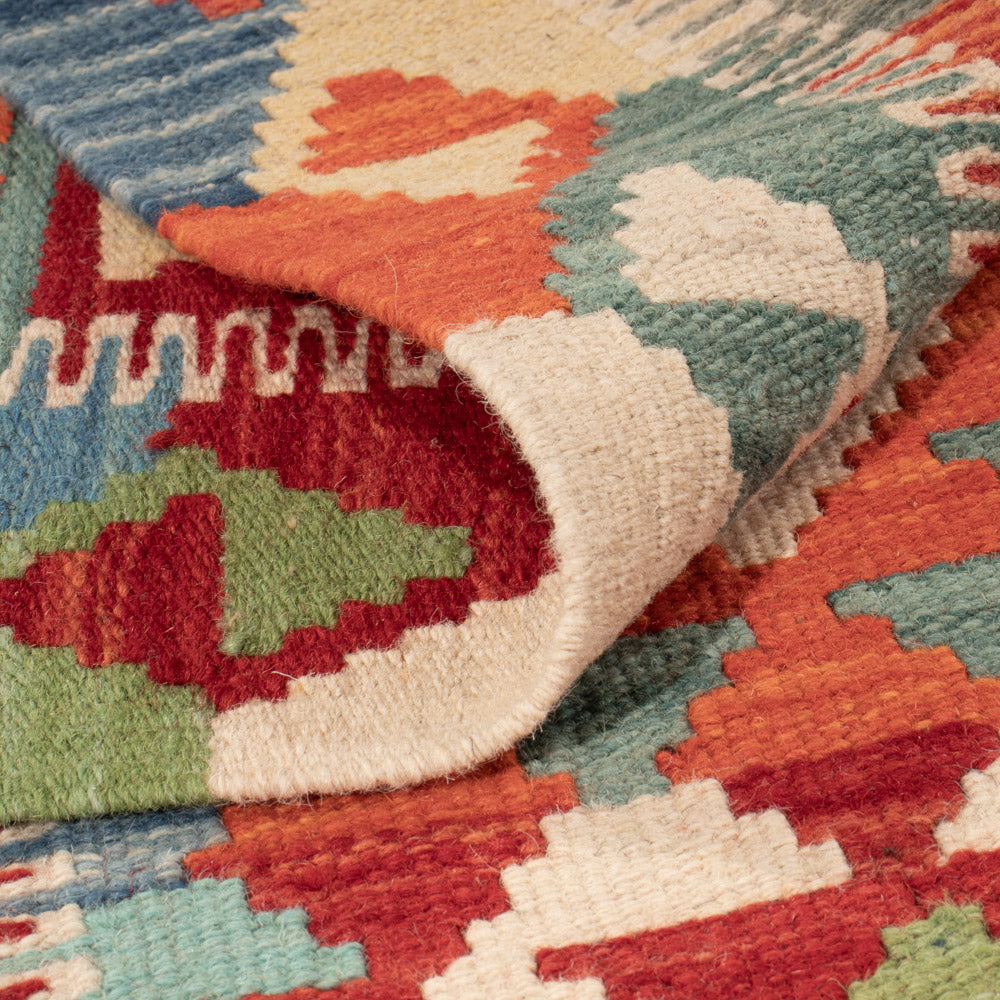 Kelim Teppich - Splash - 145 x 99 cm - bunt