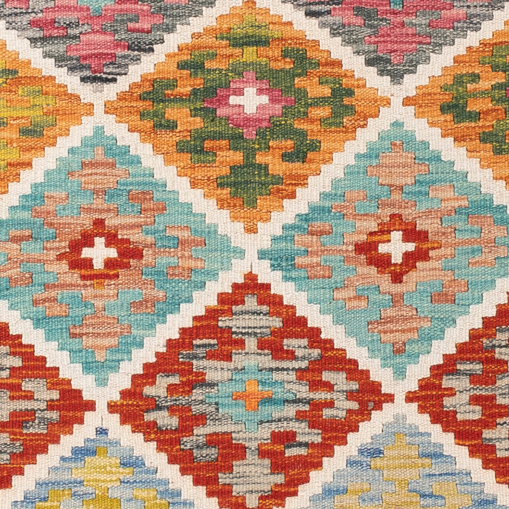 Kelim Teppich - Splash - 154 x 100 cm - bunt