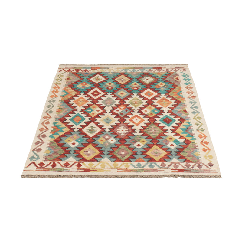 Kelim Teppich - Splash - 150 x 106 cm - bunt