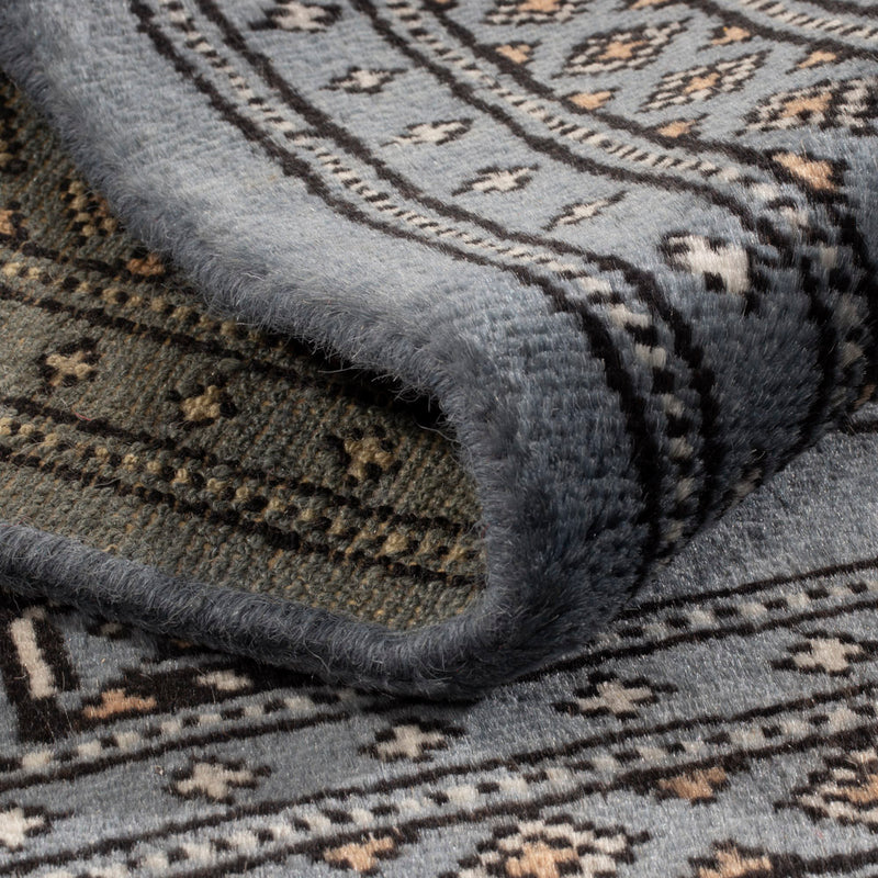 Pakistan Teppich - 94 x 60 cm - hellblau