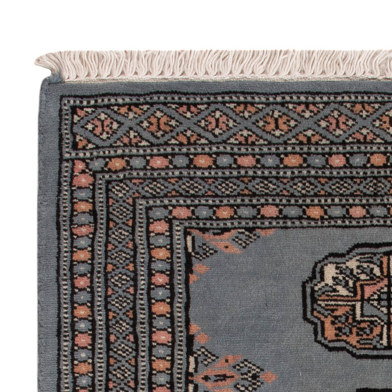 Pakistan Teppich - 92 x 63 cm - hellblau